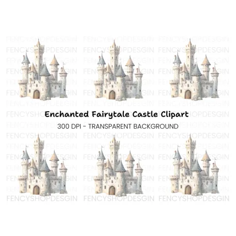 Fantasy Castle Clipart Bundle