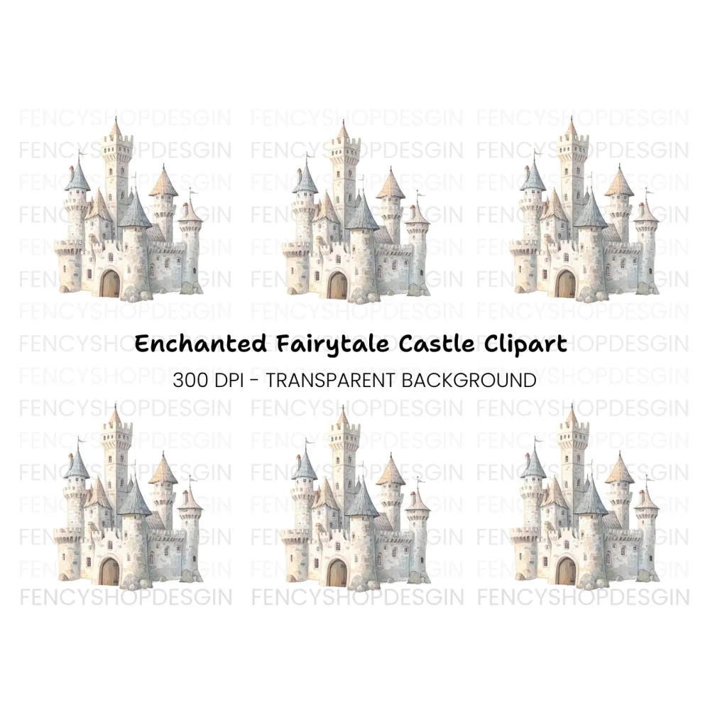Fantasy Castle Clipart Bundle