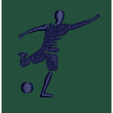 Footballer Embroidery Design