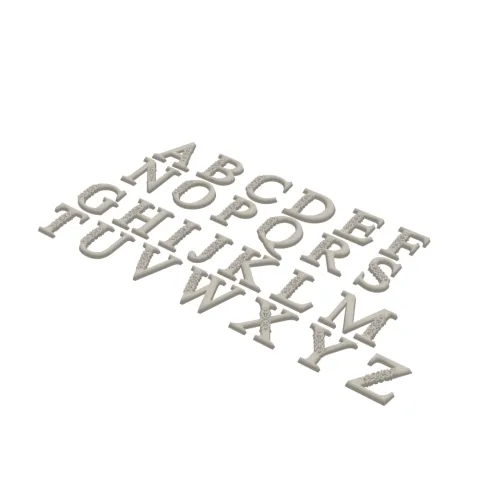 Letters 3D Print STL File