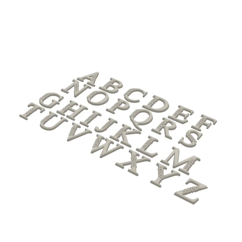 Letters 3D Print STL File