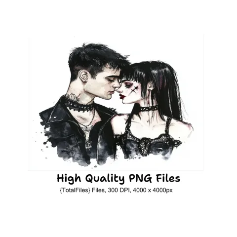 Gothic Romance Clipart Bundle