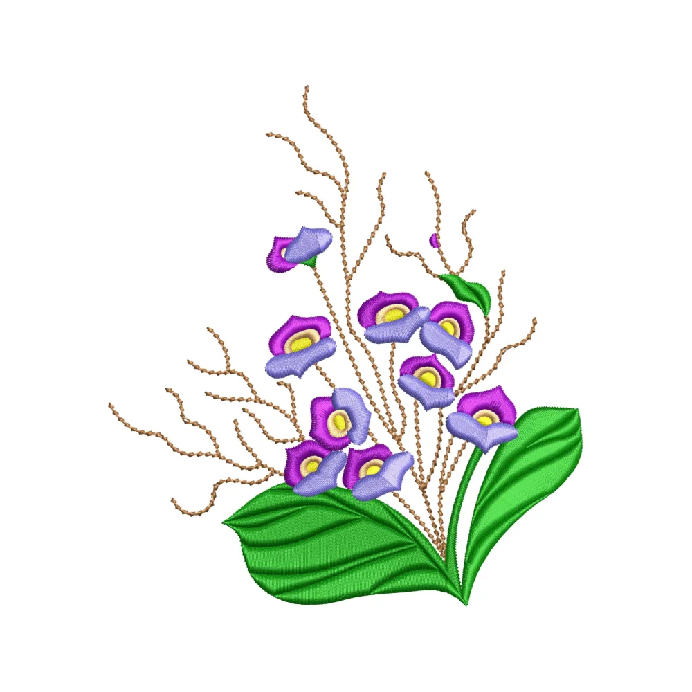 Flower Hub Embroidery Design