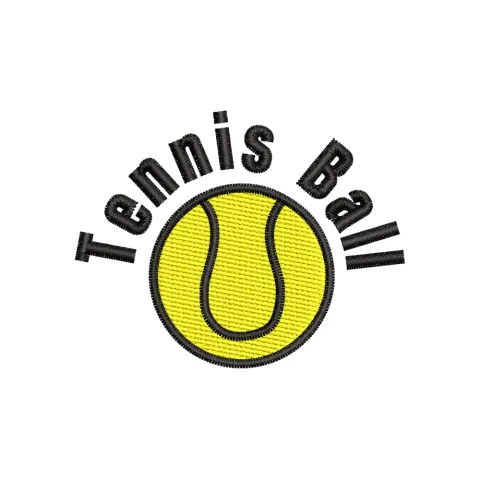 Tennisball Embroidery Design