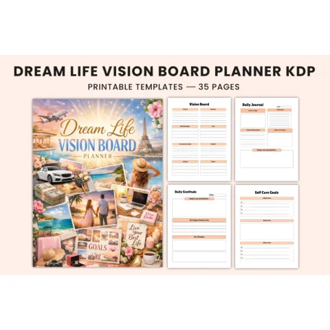 Dream Life Vision Board Planner