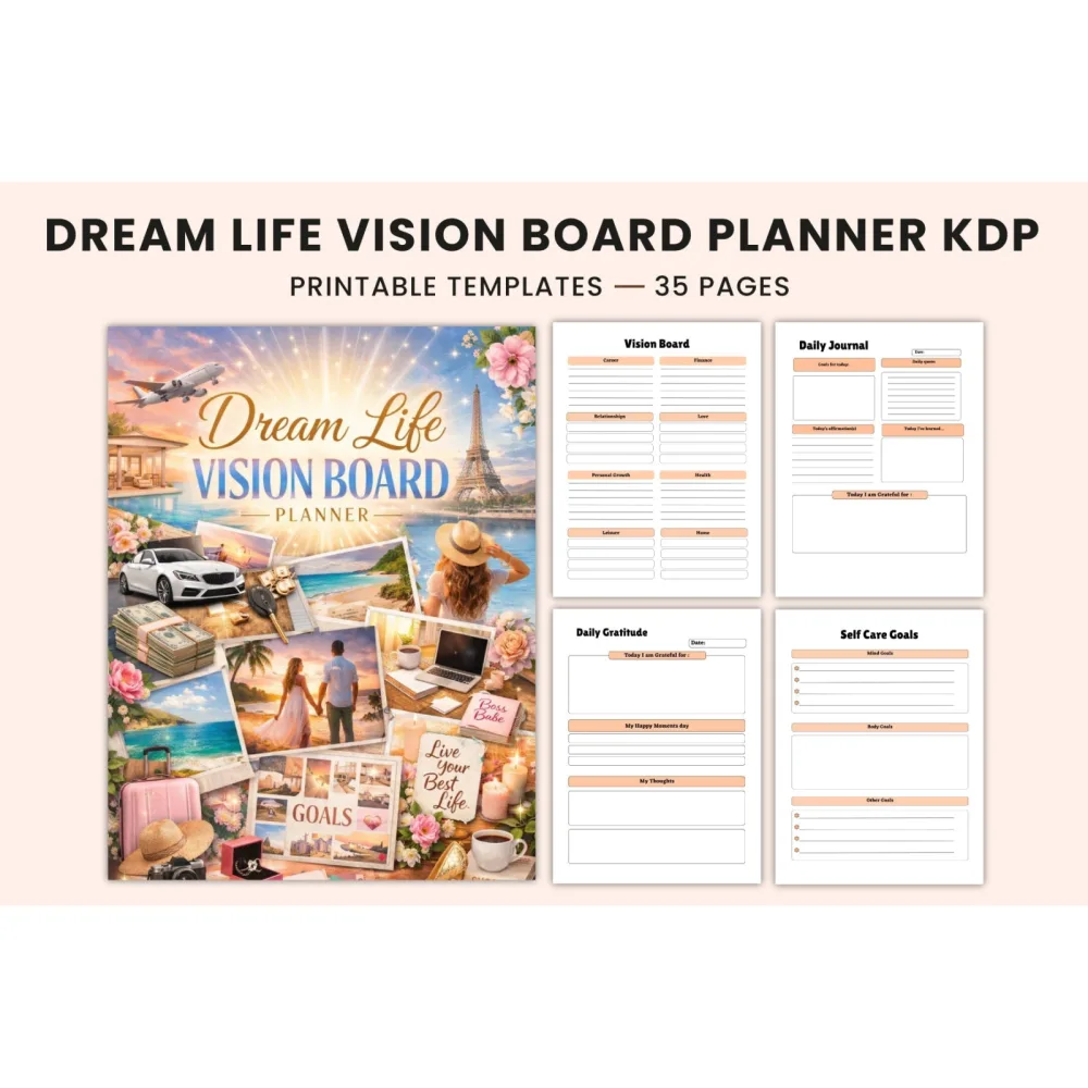 Dream Life Vision Board Planner