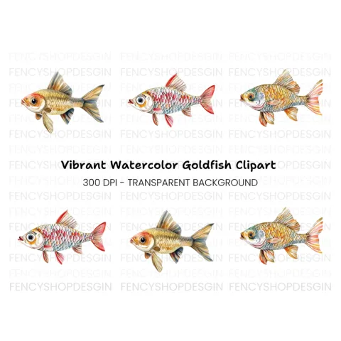 Colorful Fish Clipart Bundle