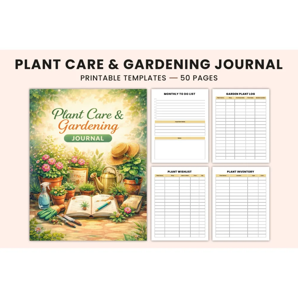 Plant Care Gardening Journal