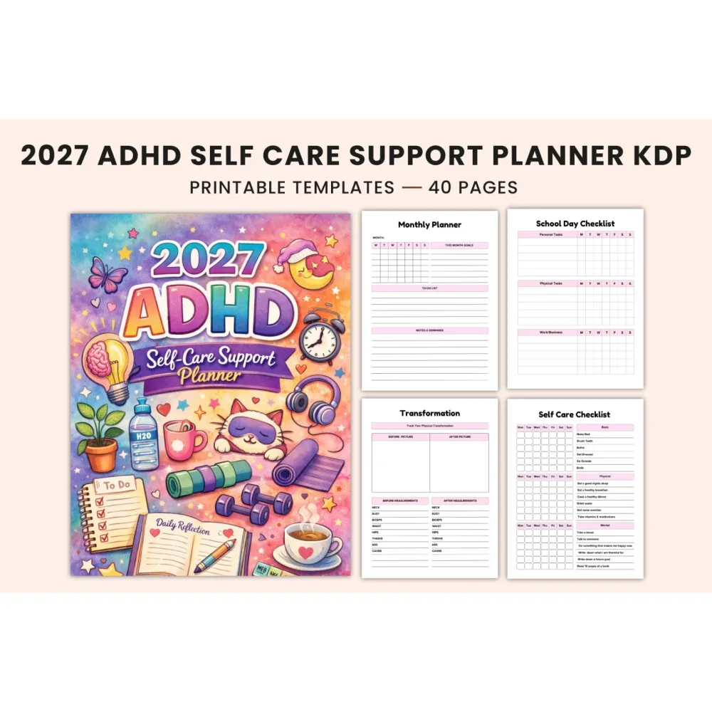 ADHD Self-Care Support Planner