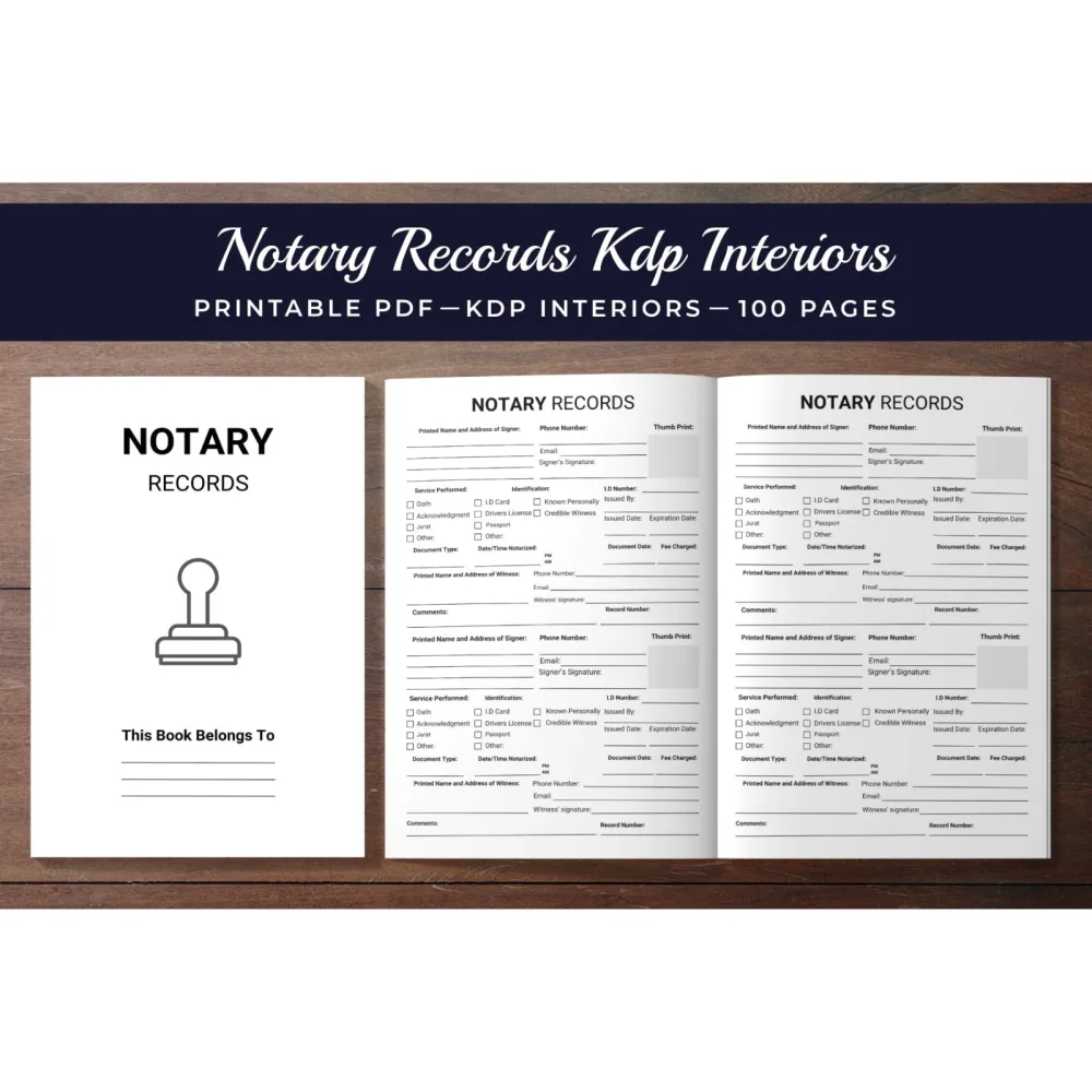Notary Records Planner