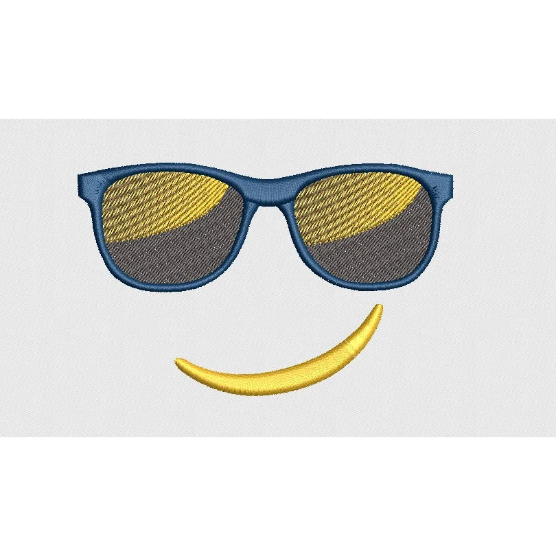 Glasses Embroidery Design