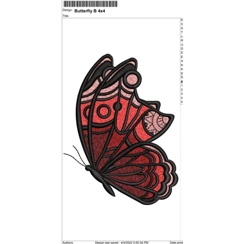 Butterfly Embroidery Design