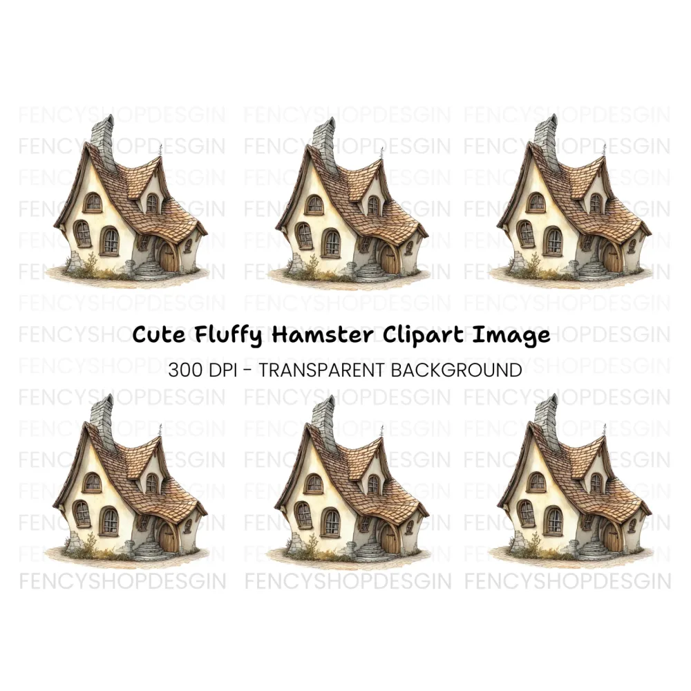 Charming Fantasy Cottage Clipart Bundle