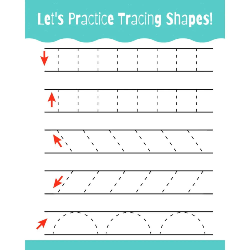 Tracing Shapes Alphabet Numbers Workbook