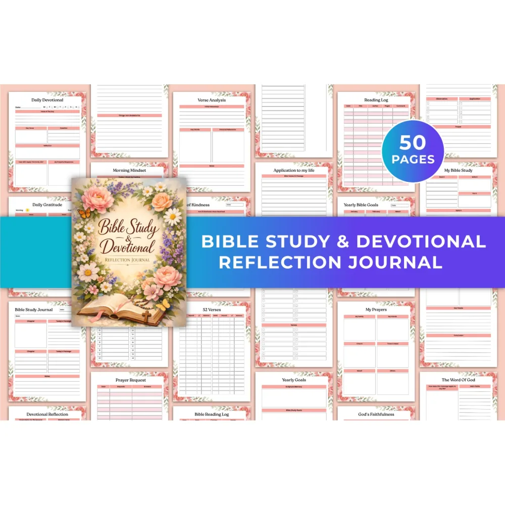 Bible Study Devotional Reflection Journal