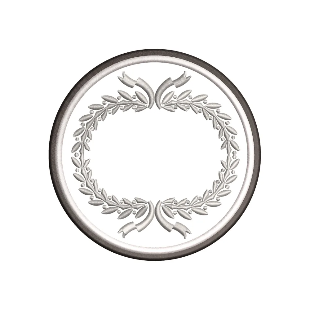 Mirror Round Embroidery Design