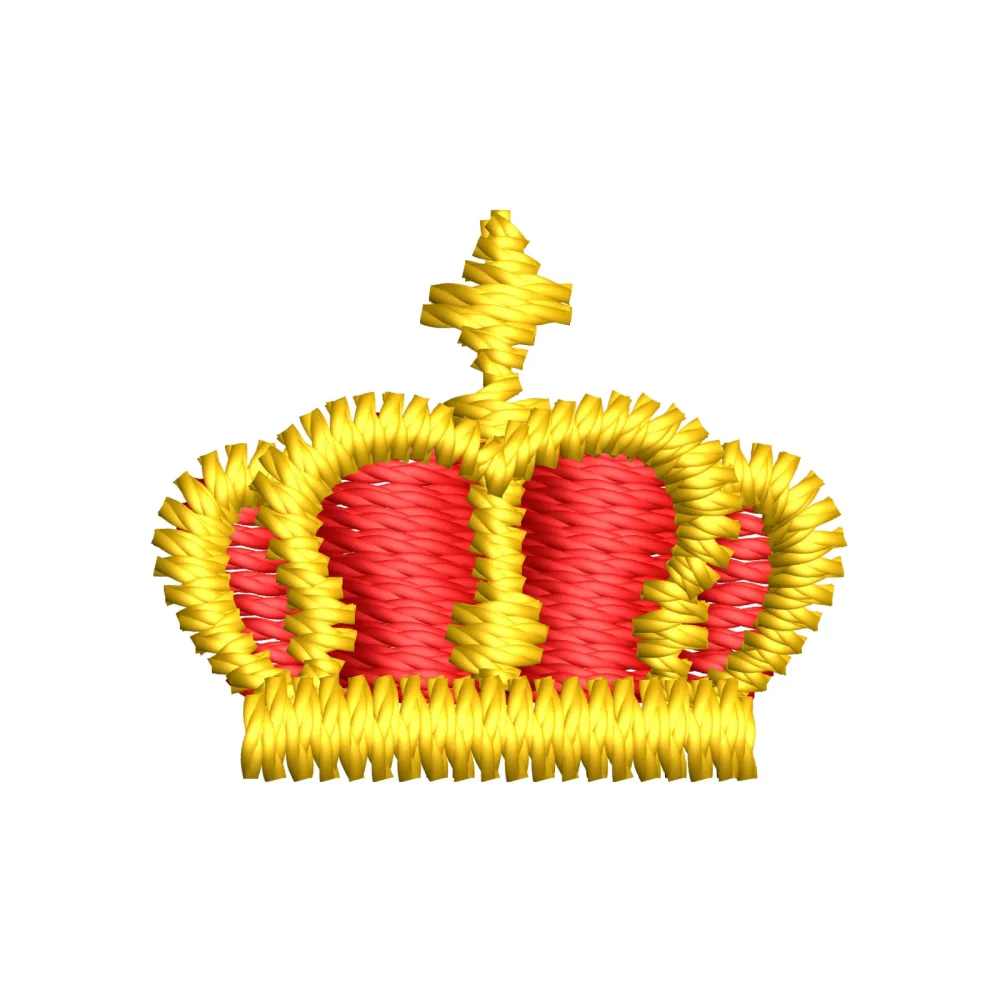 Crown Embroidery Design