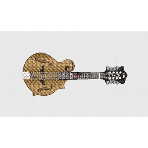 Guitar Embroidery Design