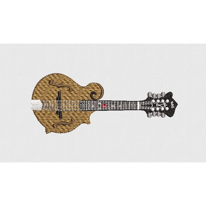 Guitar Embroidery Design