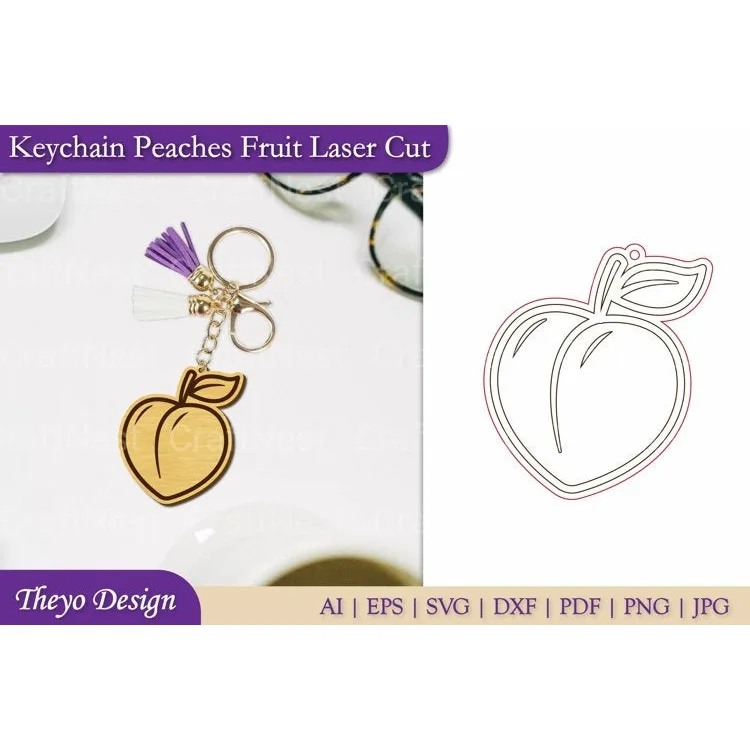 Fruit Keychain SVG Bundle