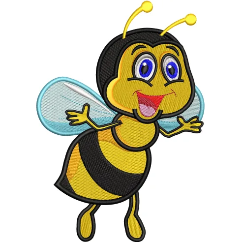 Honey Bee Embroidery Design