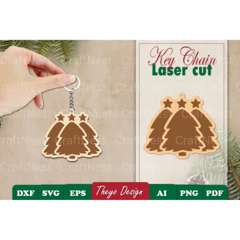 Christmas Keychain SVG Bundle