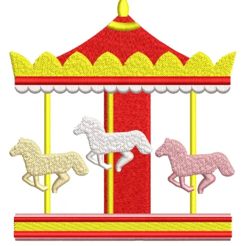 Horses Embroidery Design