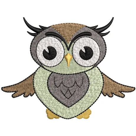 Owl Embroidery Design