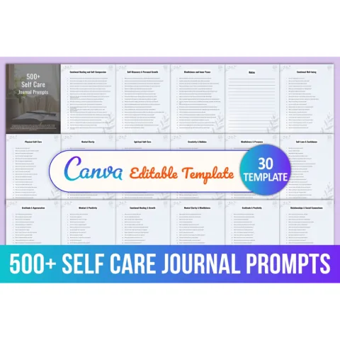 Self Care Prompts for Personal Wellbeing