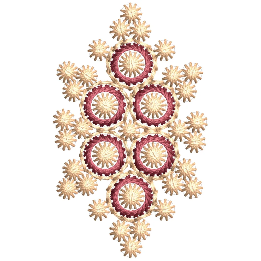 Star Bunch Embroidery Design