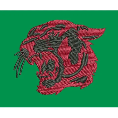 Tiger Motif Animal Head Embroidery Design