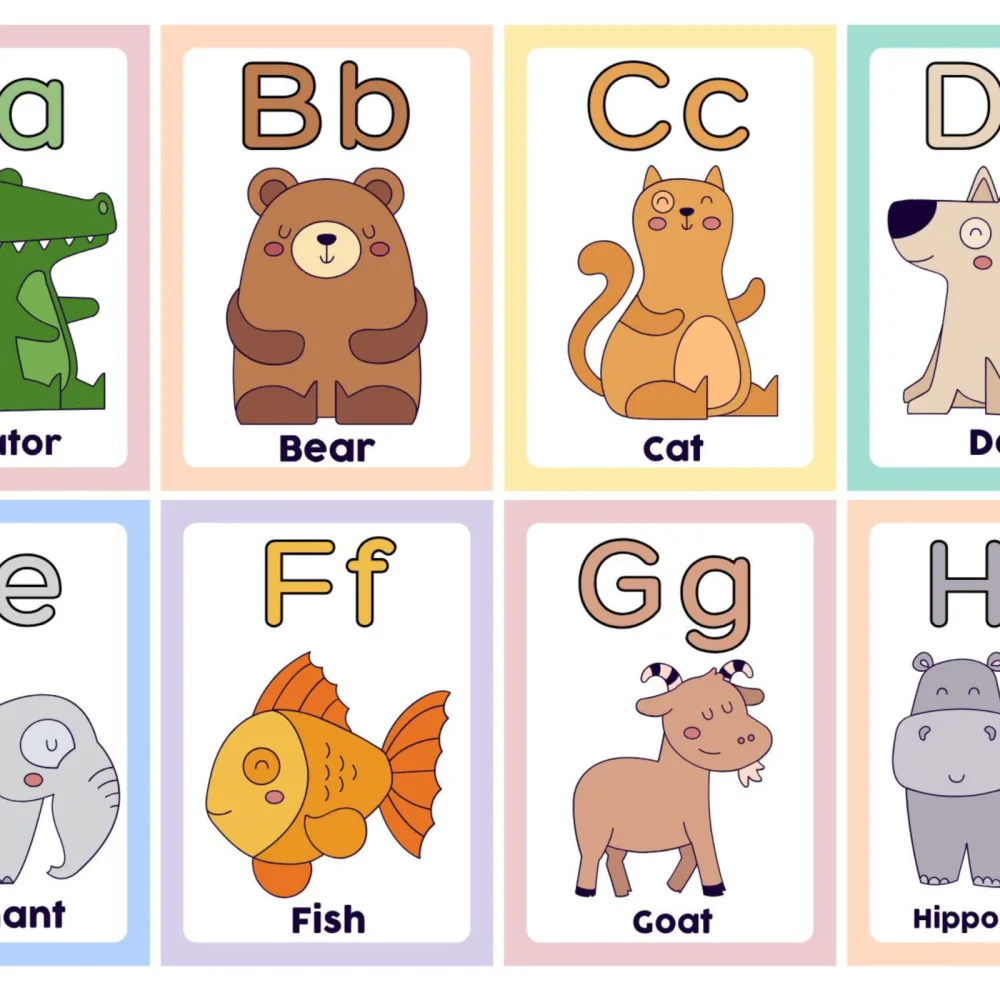 Animal Alphabet Flashcards for Kids