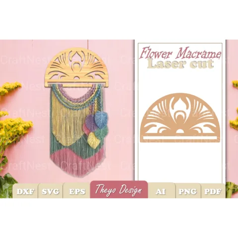 Macrame Flower SVG Bundle