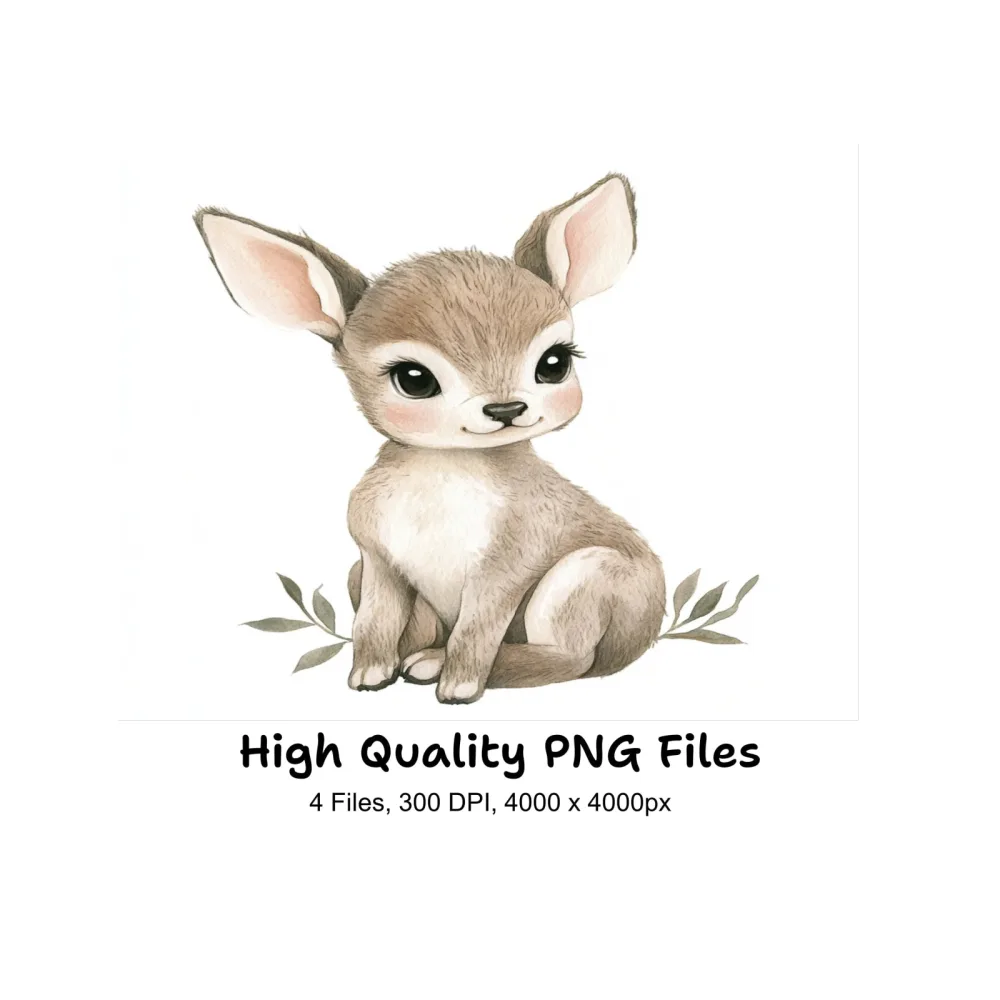 Cute Baby Bunny Clipart Bundle