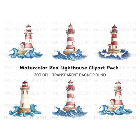 Lighthouse Clipart Bundle