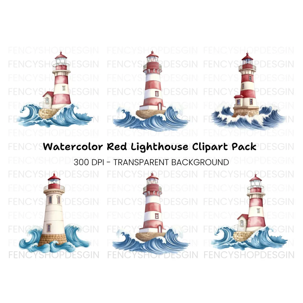 Lighthouse Clipart Bundle