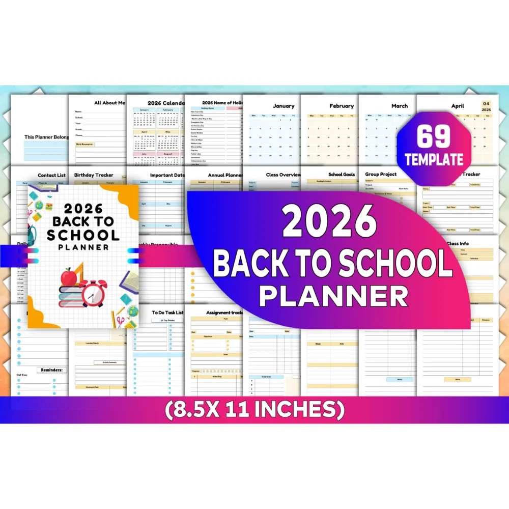 Back to School Planner