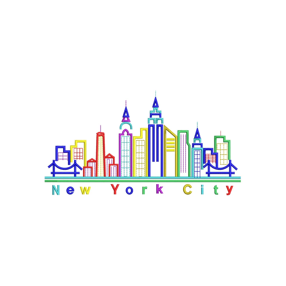 New York City Embroidery Design