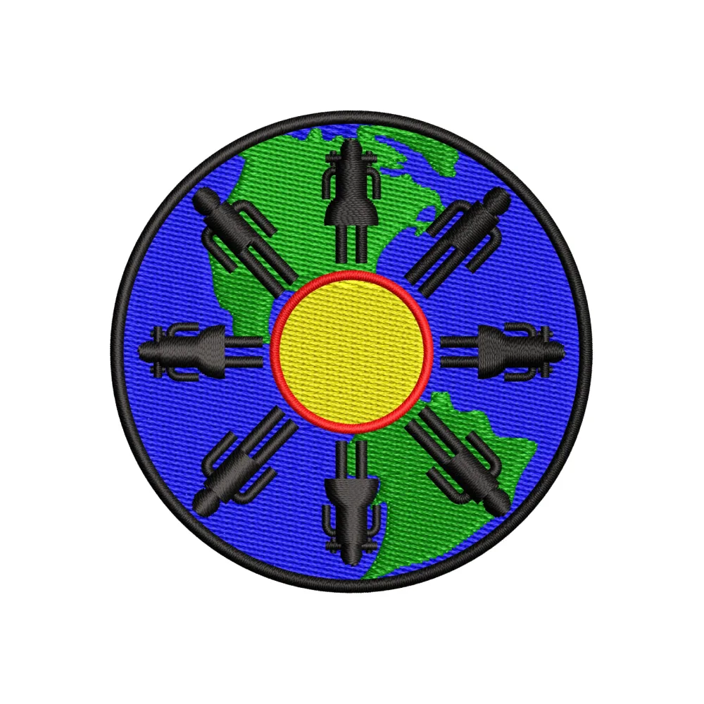 Equil World Embroidery Design