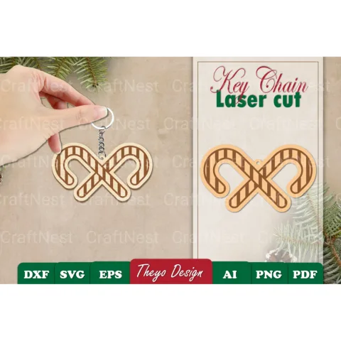 Christmas Keychain SVG Bundle