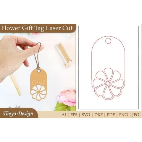 Flower Tags SVG Bundle