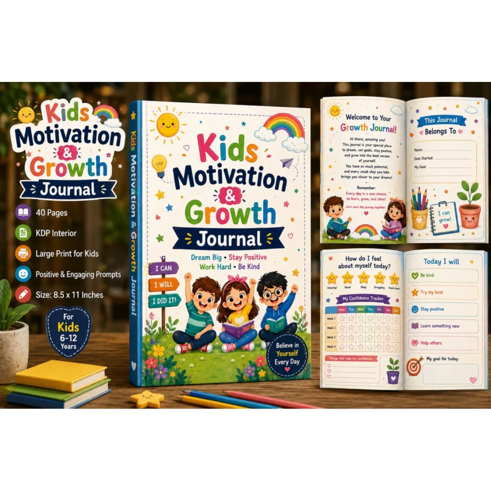 Kids Motivation Growth Journal