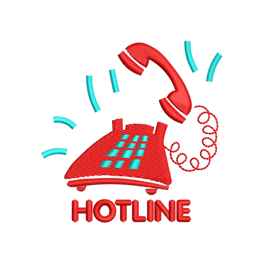 Hotline Embroidery Design