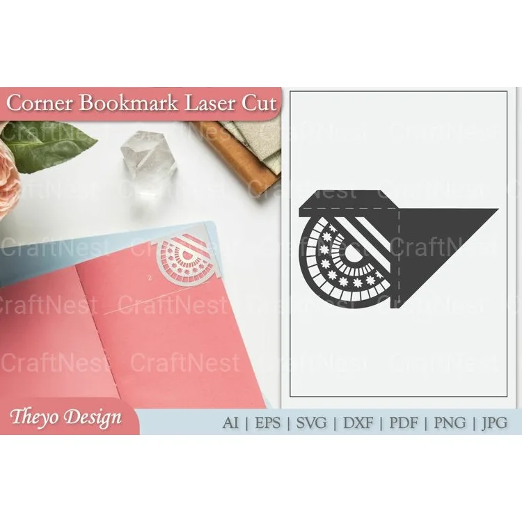 Mandala Corner Bookmark SVG Bundle