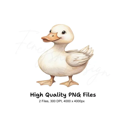 Cute Baby Duckling Clipart Bundle