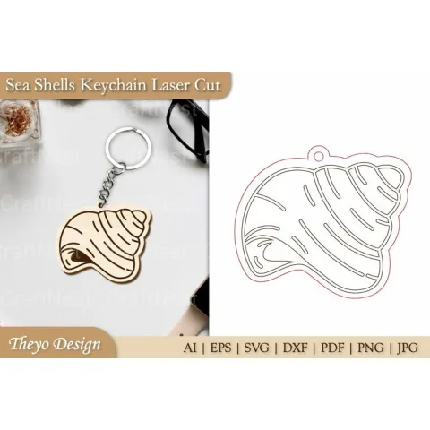 Sea Shells Keychain SVG Bundle