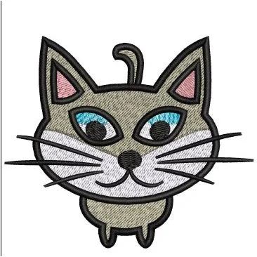 Cat Embroidery Design
