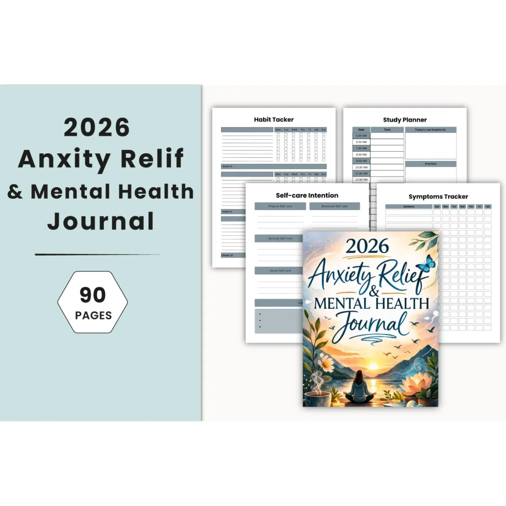 Anxiety Relief Mental Health Journal