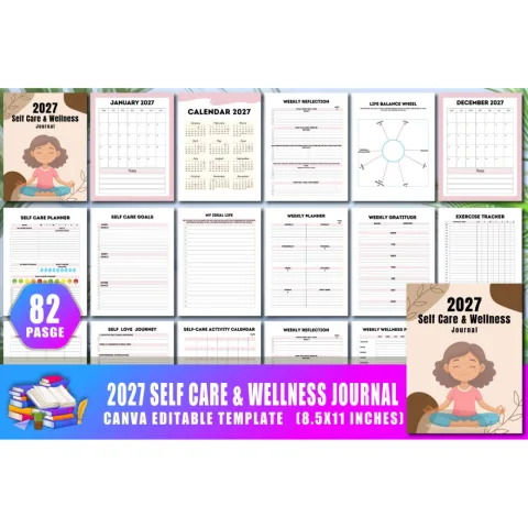 Self Care Wellness Journal