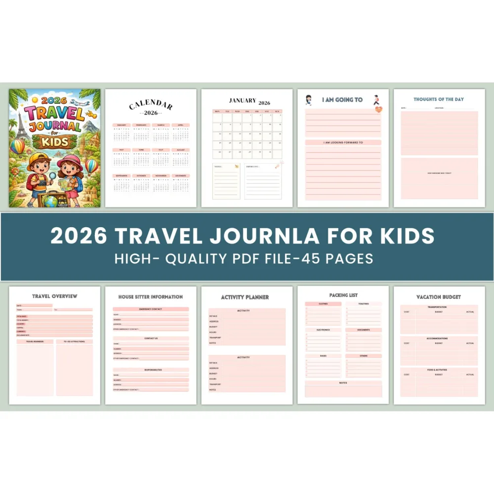 Travel Journal for Kids